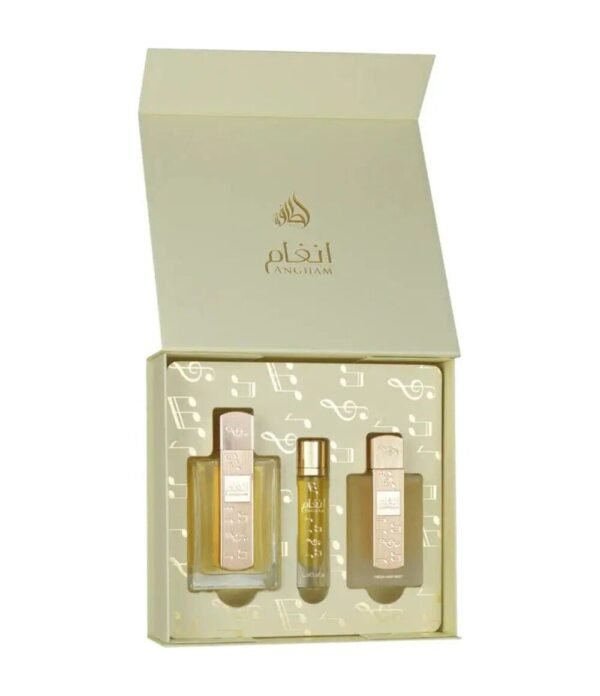 Lattafa Angham Gift Set 100ml + 12ml + Hairmist - Lattafa perfume