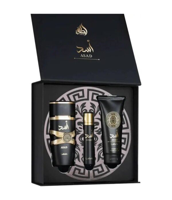 Lattafa Asad Gift Set 100ml + 12ml + Shower Gel - Lattafa perfume