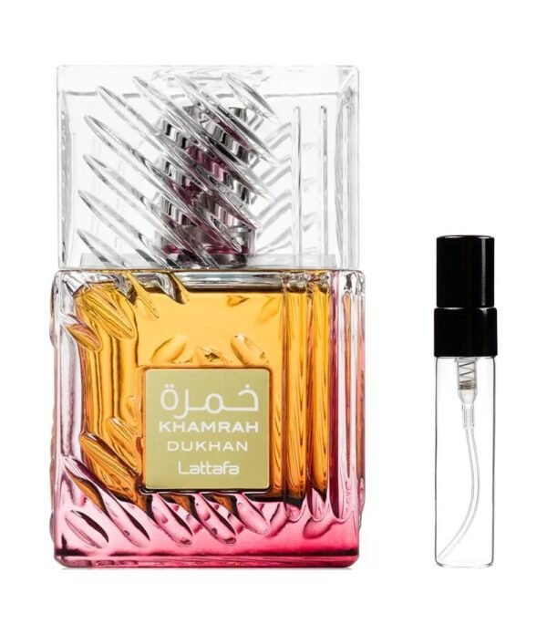 Lattafa Khamrah Dukhan Sample 2ml Eau De Parfum Lattafa Khamrah Dukhan Sample 2ml Eau De Parfum