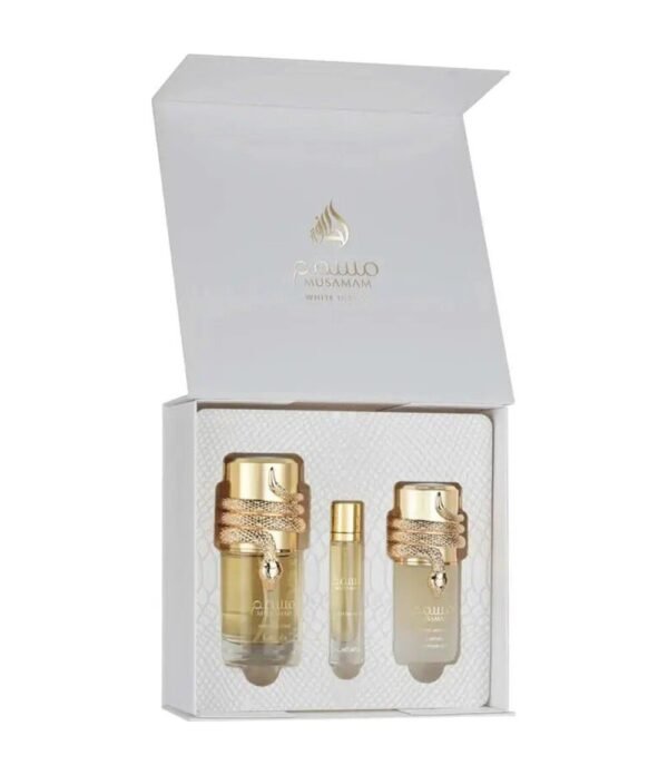 Lattafa Musamam White Intense Gift Set 100ml + 12ml + Hairmist - Lattafa perfume