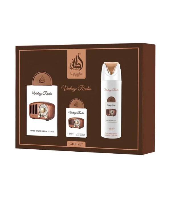 Lattafa Vintage Radio Gift Set - Lattafa perfume